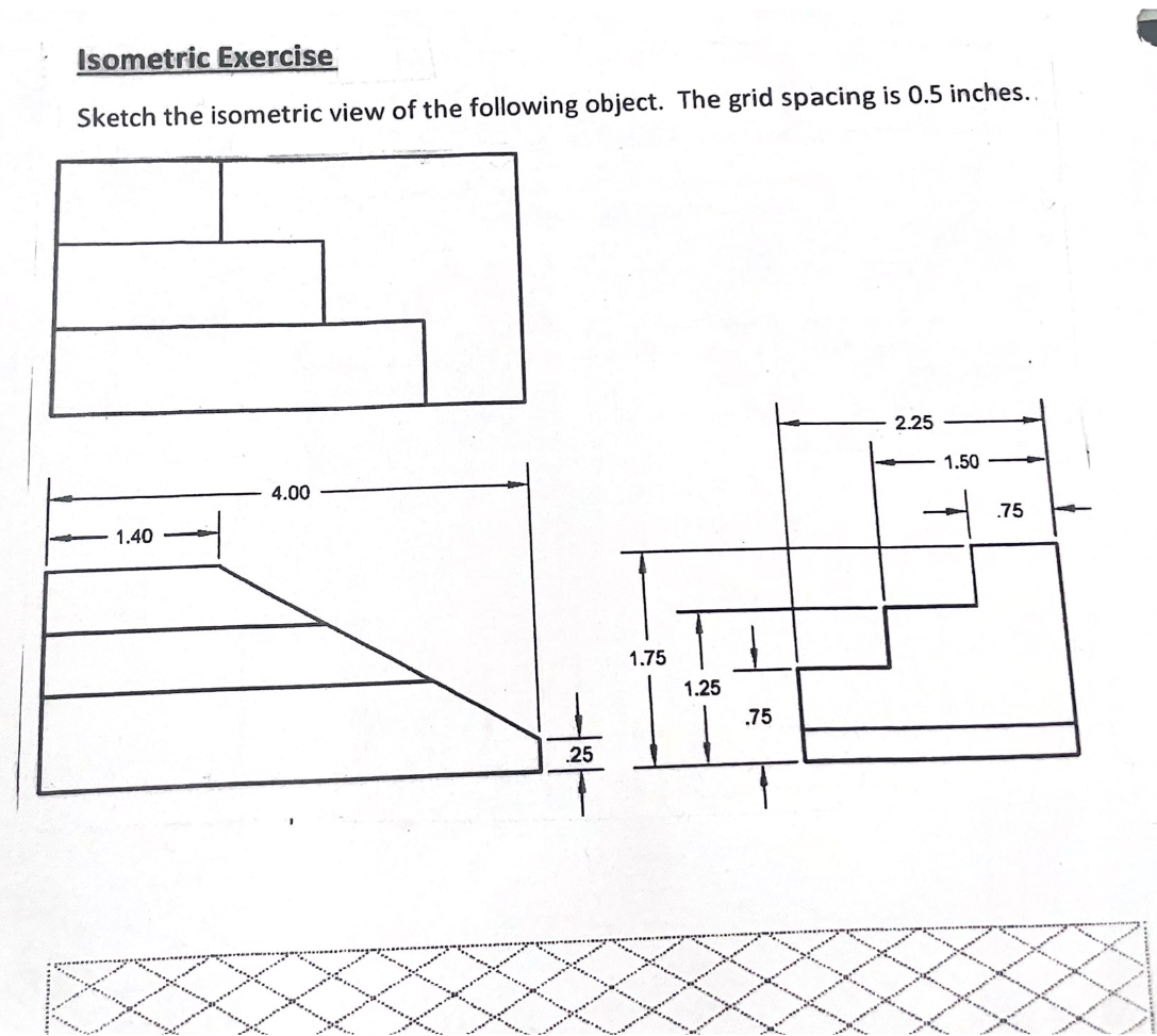 Solved Isometric Exercise Sketch the isometric view of the | Chegg.com
