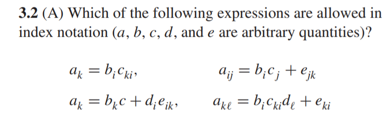 Solved 3.2 (A) Which of the following expressions are | Chegg.com