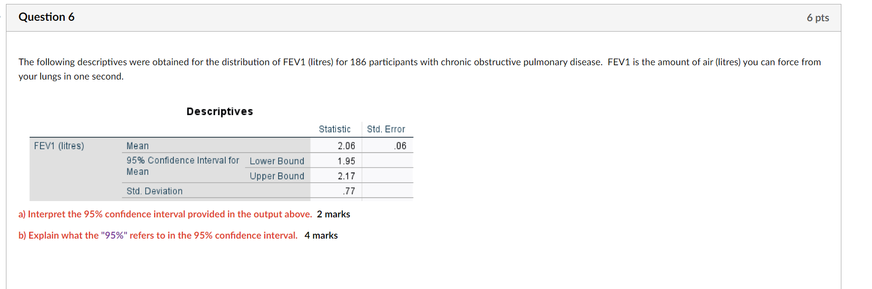 Solved Questions 1 To 6 Use Data Based On The Following | Chegg.com