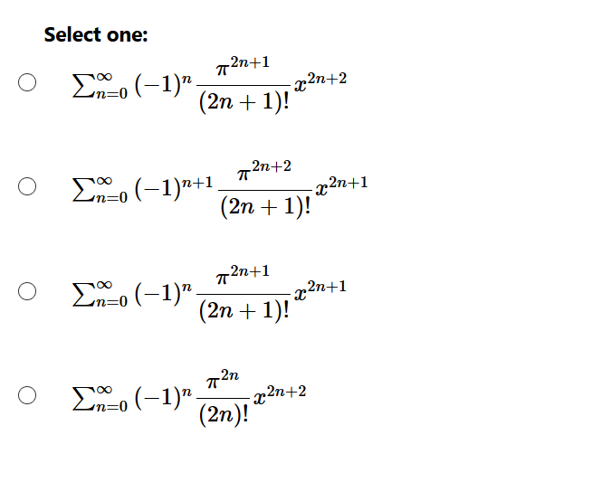 Solved x2n+1 Given that the Maclaurin series for sin(x) is Solved x2n+1 Given that the Maclaurin series for sin(x) is