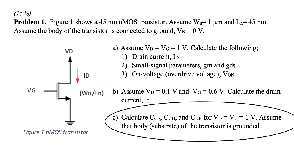 Solved ONLY NEED C for Problem 1. PART A NOR B IS | Chegg.com