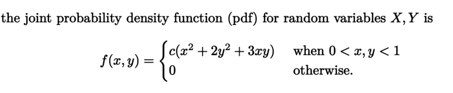 Solved For the random variables X, Y, find P (Y