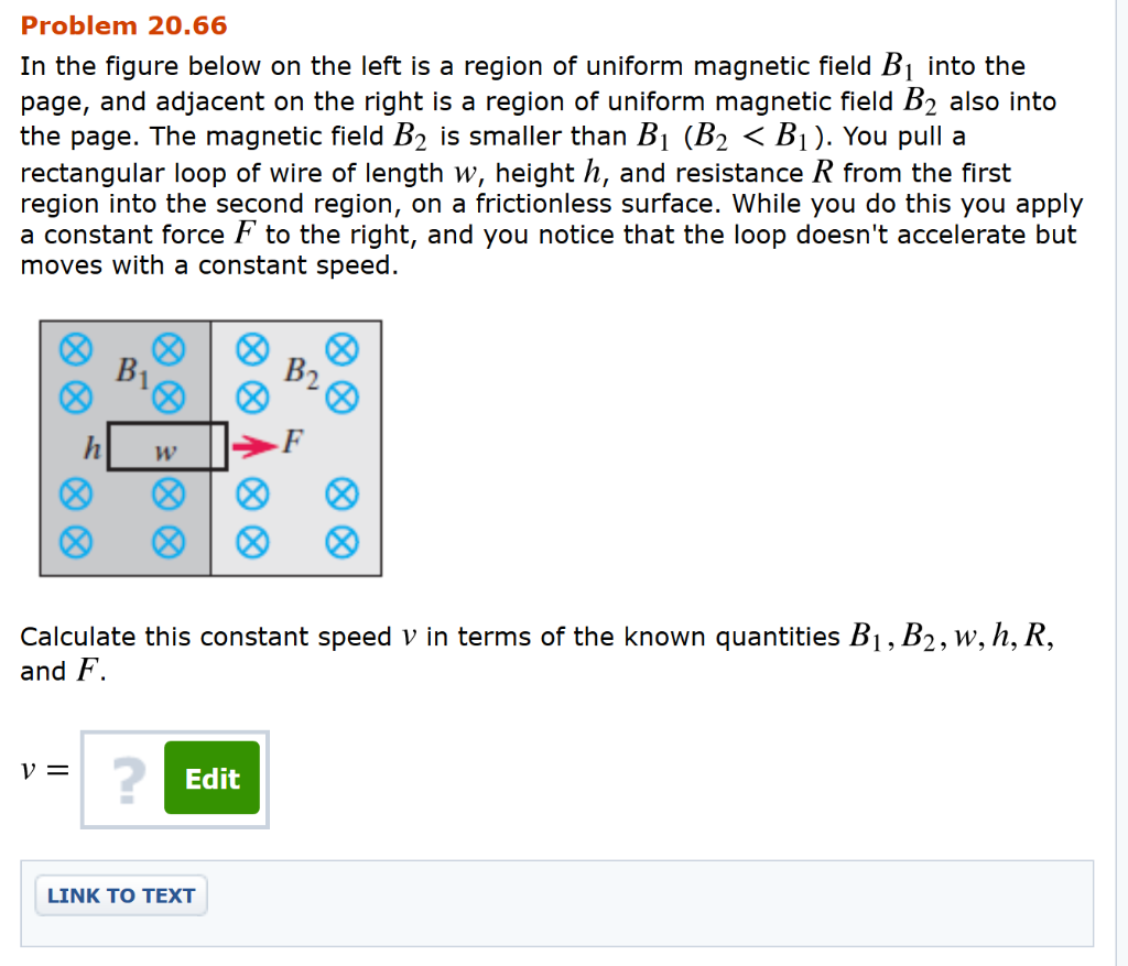 Solved Problem 20.66 In the figure below on the left is a | Chegg.com