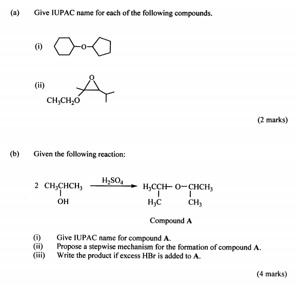 Solved A Give Iupac Name For Each Of The Following 4015