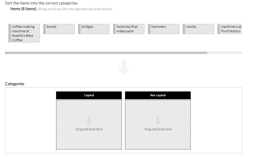 Solved Sort the items into the correct categories. Items (8 | Chegg.com