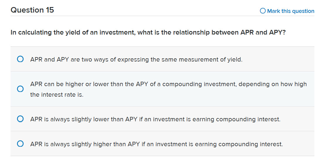 Question 15 O Mark this question In calculating the | Chegg.com