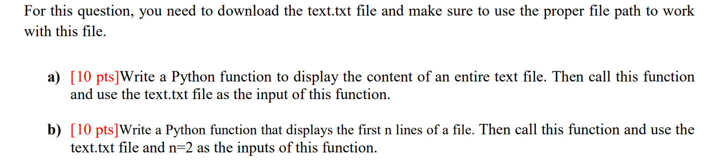 Solved text.file include this text inside. - What is Python | Chegg.com