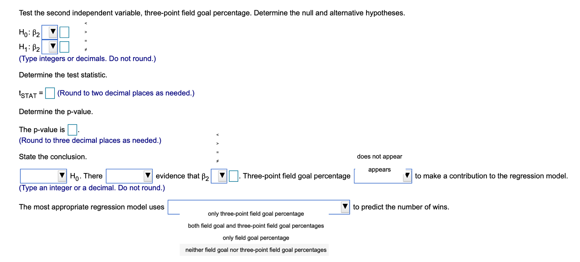 Solved You want to develop a regression model to predict the | Chegg.com