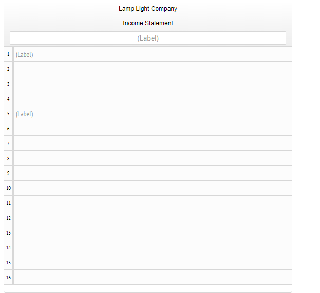 Solved Lamp Light Company maintains and repairs warning