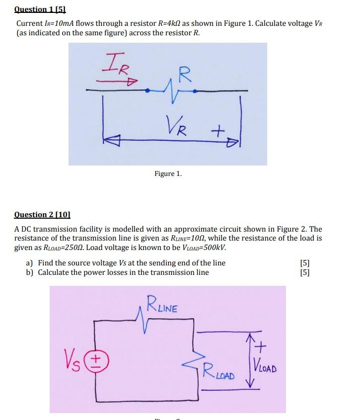 Solved Question 1[51 Current Ir=10mA flows through a | Chegg.com