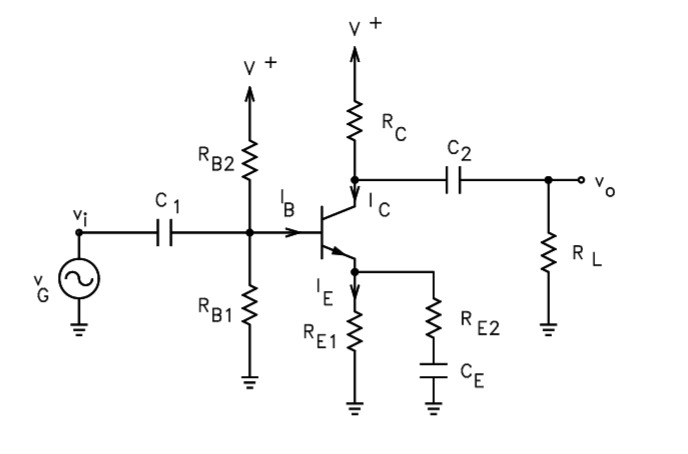 Solved Shown Below Is A Single Stage Common Emitter 