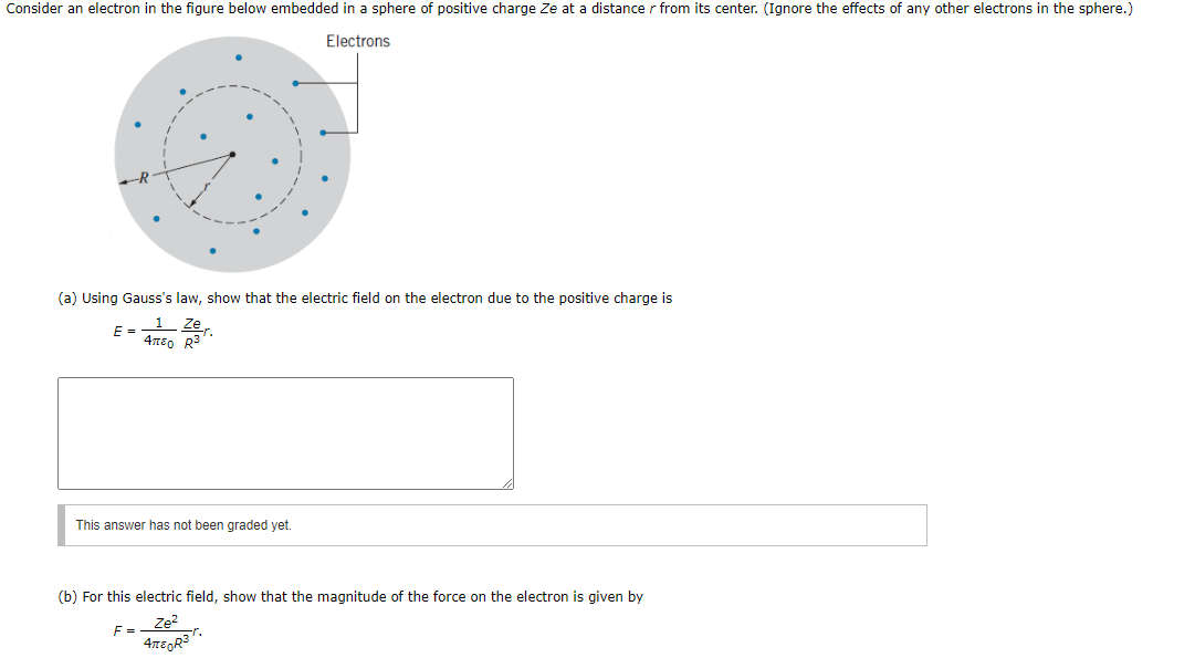 Solved Consider an electron in the figure below embedded in | Chegg.com
