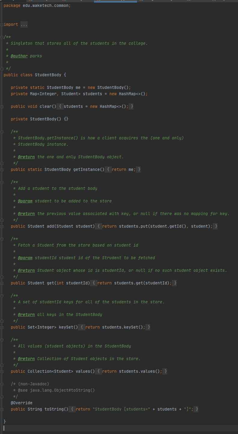 Solved JAVA This program is a simple Student Body and Course | Chegg.com