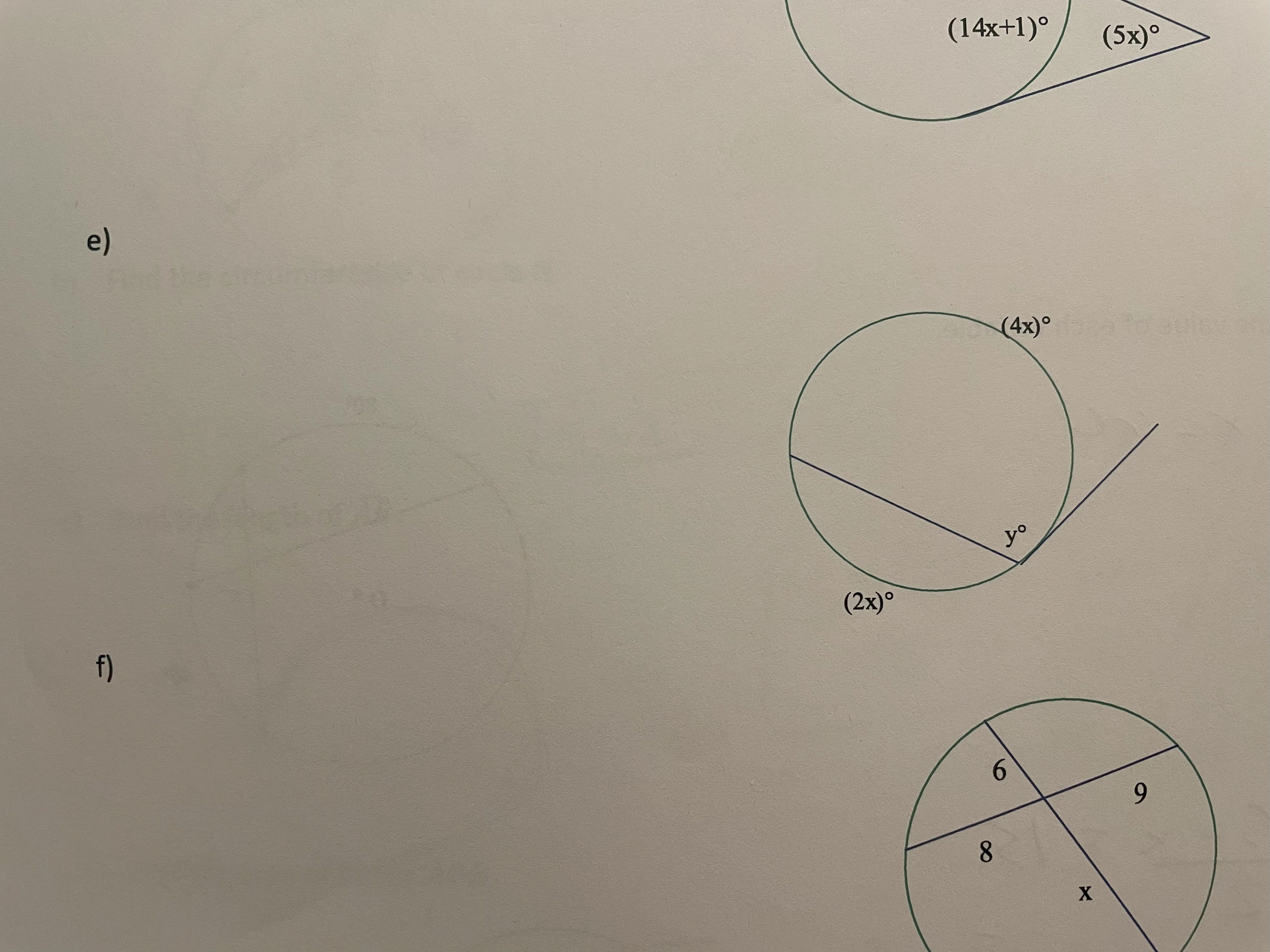 Solved e) f) | Chegg.com