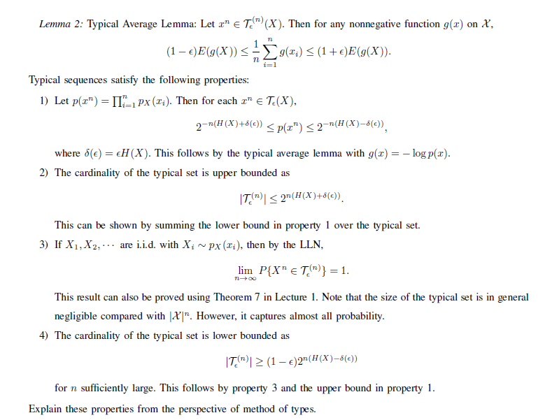 Typical Sequences Let X1 X2 Be A Sequence Of Chegg Com