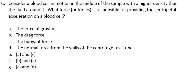 Solved B. What is the magnitude if the centripetal | Chegg.com