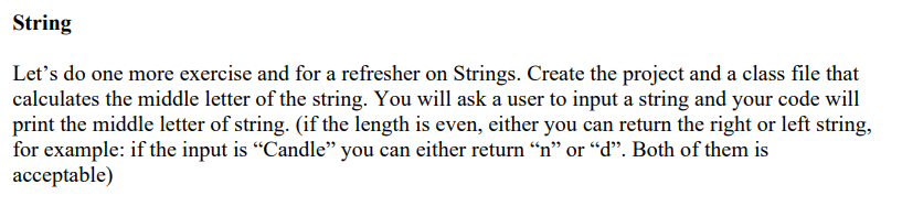 Solved String Let's do one more exercise and for a refresher | Chegg.com