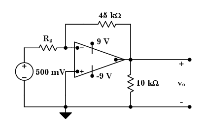 Solved Given: The operational amplifier in the above circuit | Chegg.com