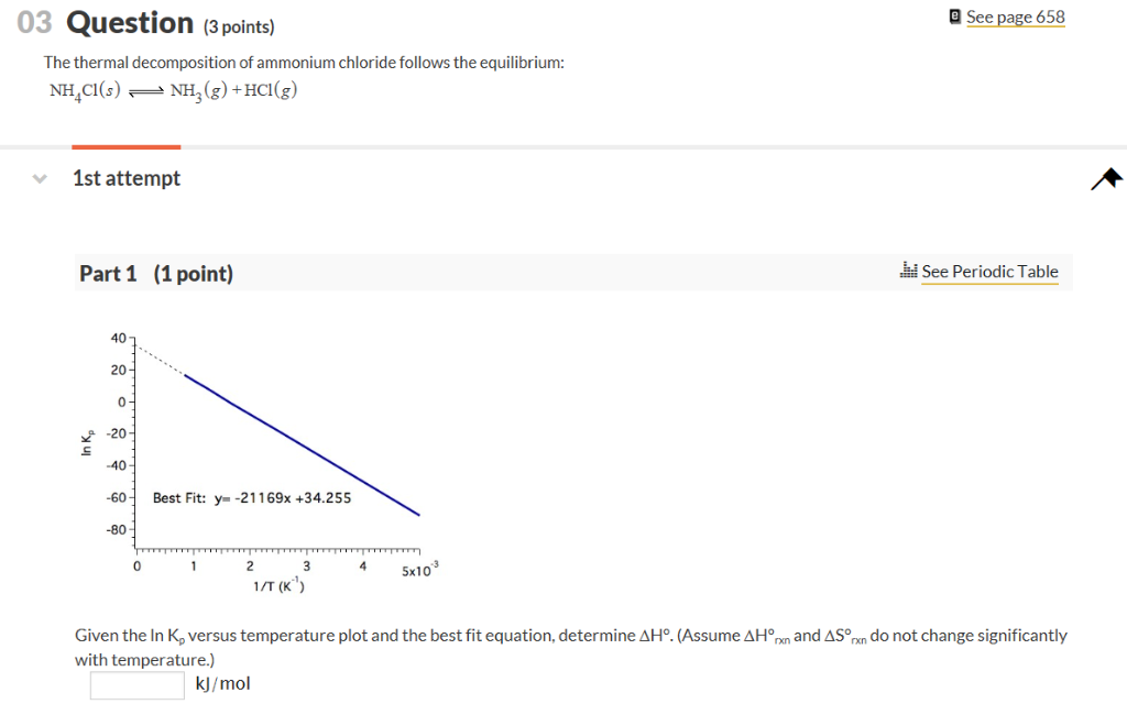 Solved 03 Question (3 points) a See page 658 The thermal