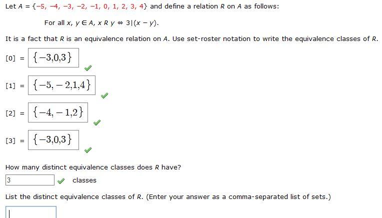 Solved Let A = {-4, -3, -2, -1, 0, 1, 2, 3, 4, 5, 6} And | Chegg.com