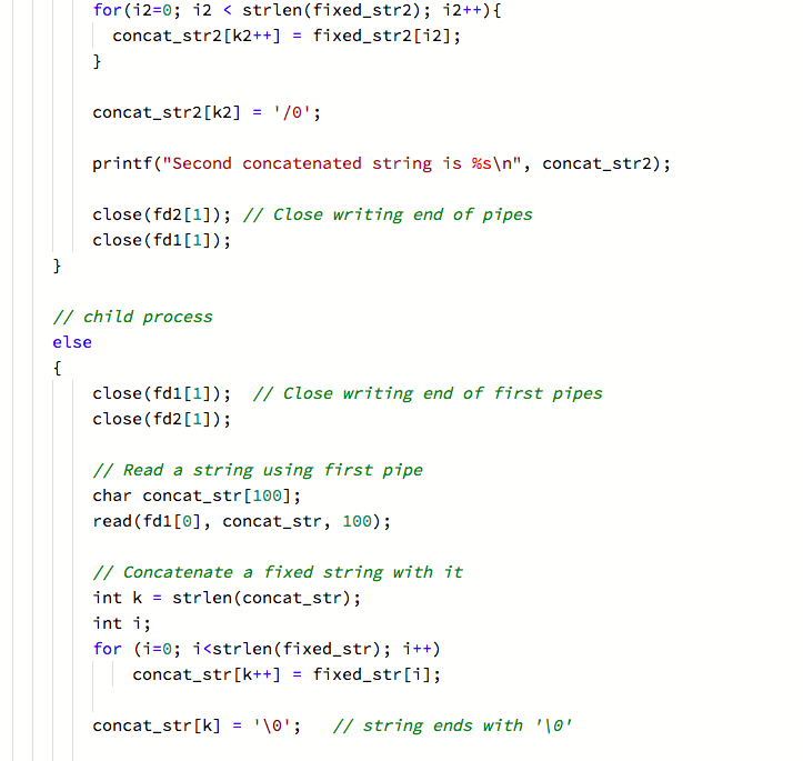 Solved 2. Chaining Processes together using two Pipes | Chegg.com