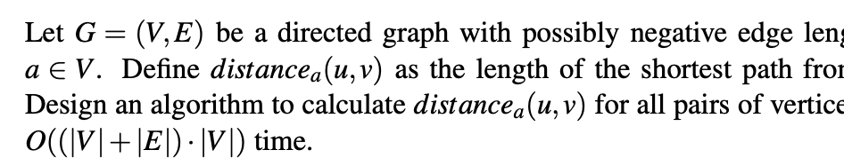 Solved Let G = (V, E) be a directed graph with possibly | Chegg.com