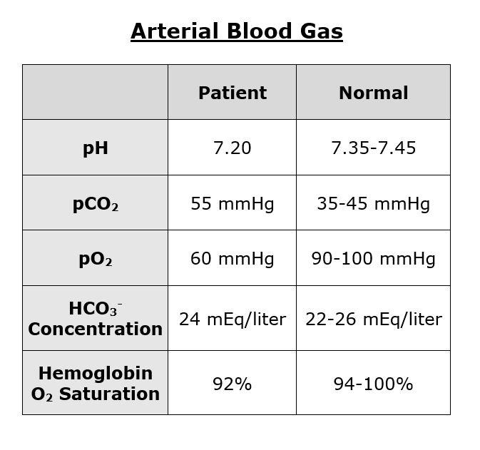 Solved Uncompensated Acid/Base Imbalance Case 1 Janice, a | Chegg.com