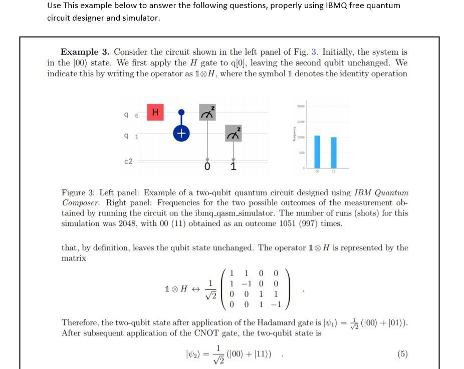 Solved Use This Example Below To Answer The Following | Chegg.com