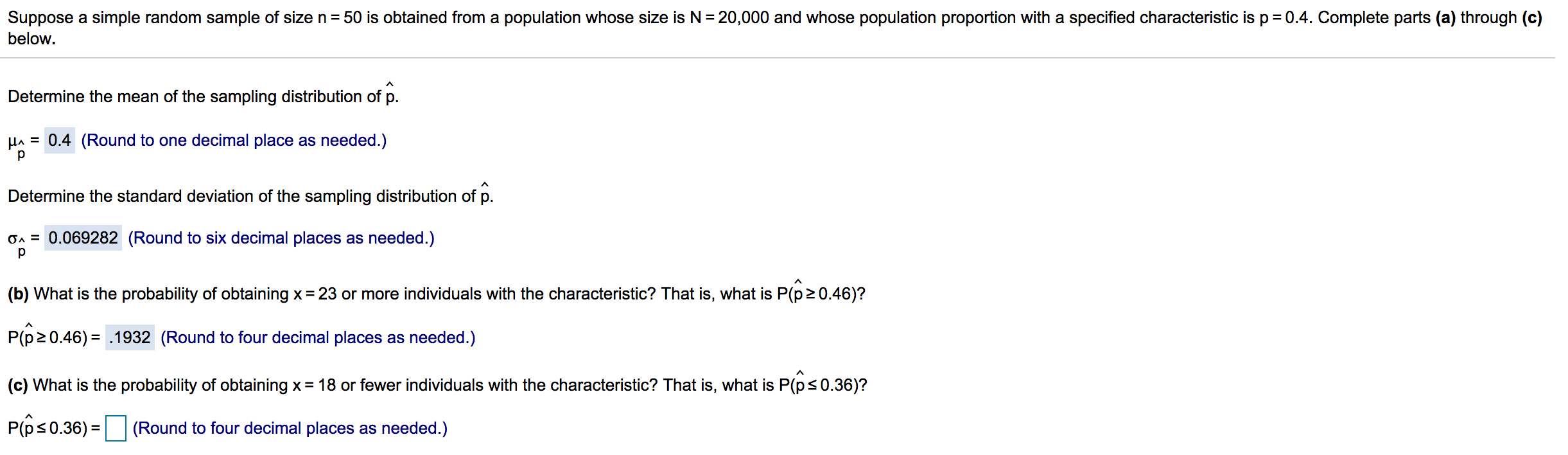 Solved Suppose a simple random sample of size n= 50 is | Chegg.com