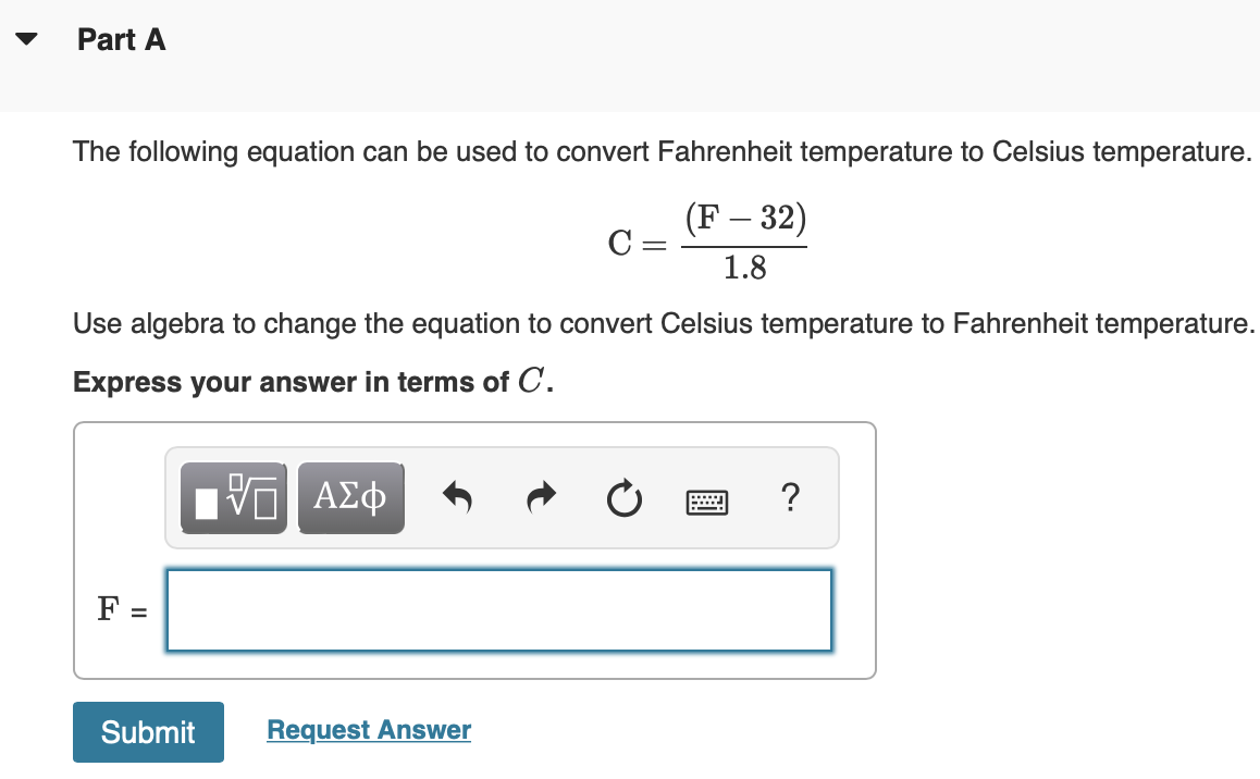 Using examples, show how to convert among the Fahrenheit, Ce