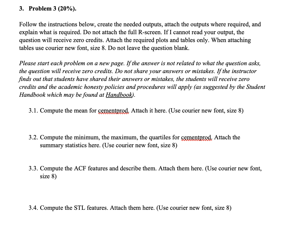 Solved 3. Problem 3(20%). Follow the instructions below, | Chegg.com