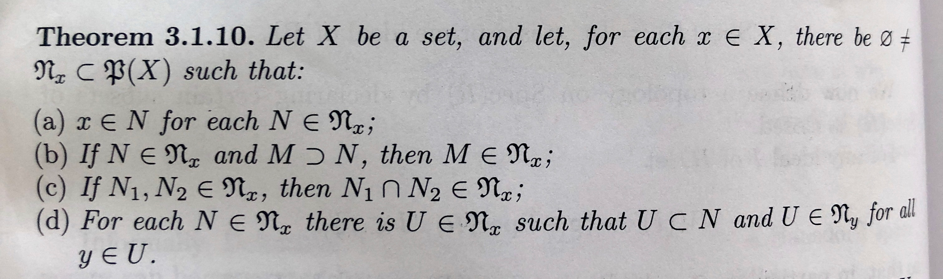 Theorem 3 1 10 Let X Be A Set And Let For Each Chegg Com