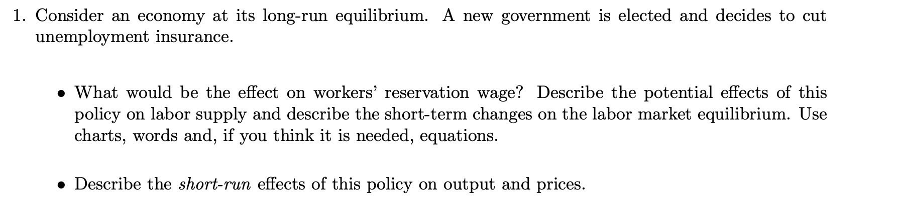 Solved Consider an economy at its long-run equilibrium. A | Chegg.com