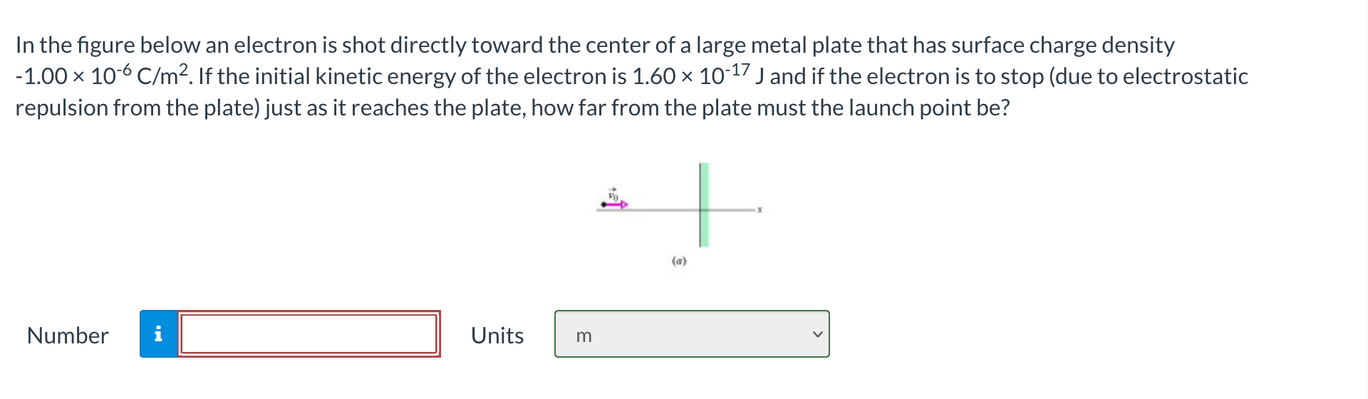 Solved In the figure below an electron is shot directly | Chegg.com