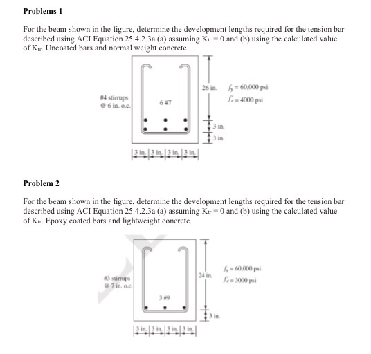 Solved Problems 1 For the beam shown in the figure, | Chegg.com