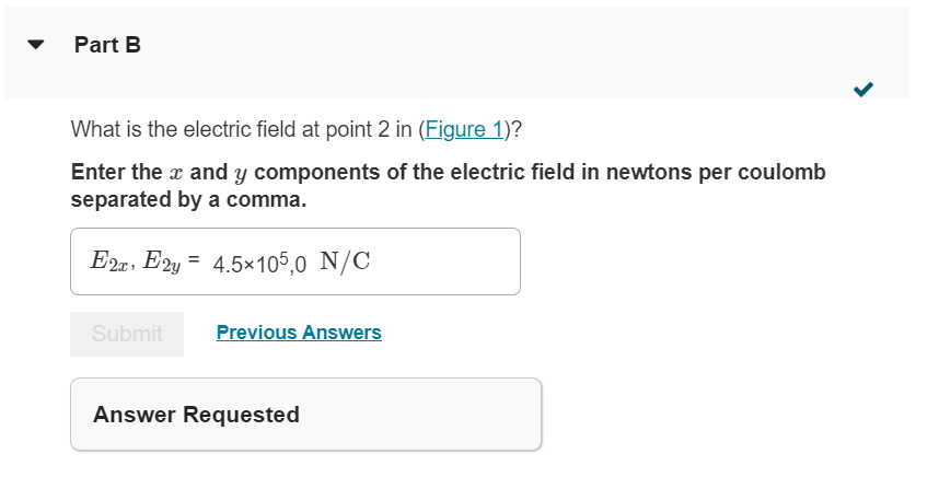 Solved What is the electric field at point 1 in (Figure 1)? | Chegg.com