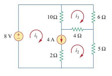 Solved Use mesh analysis to find the currents i1, i2, and i3 | Chegg.com