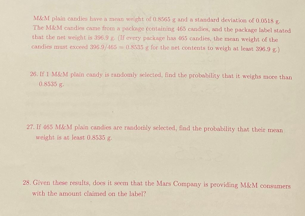 Here's Why Not All M&M's Packages Have The Same Weight