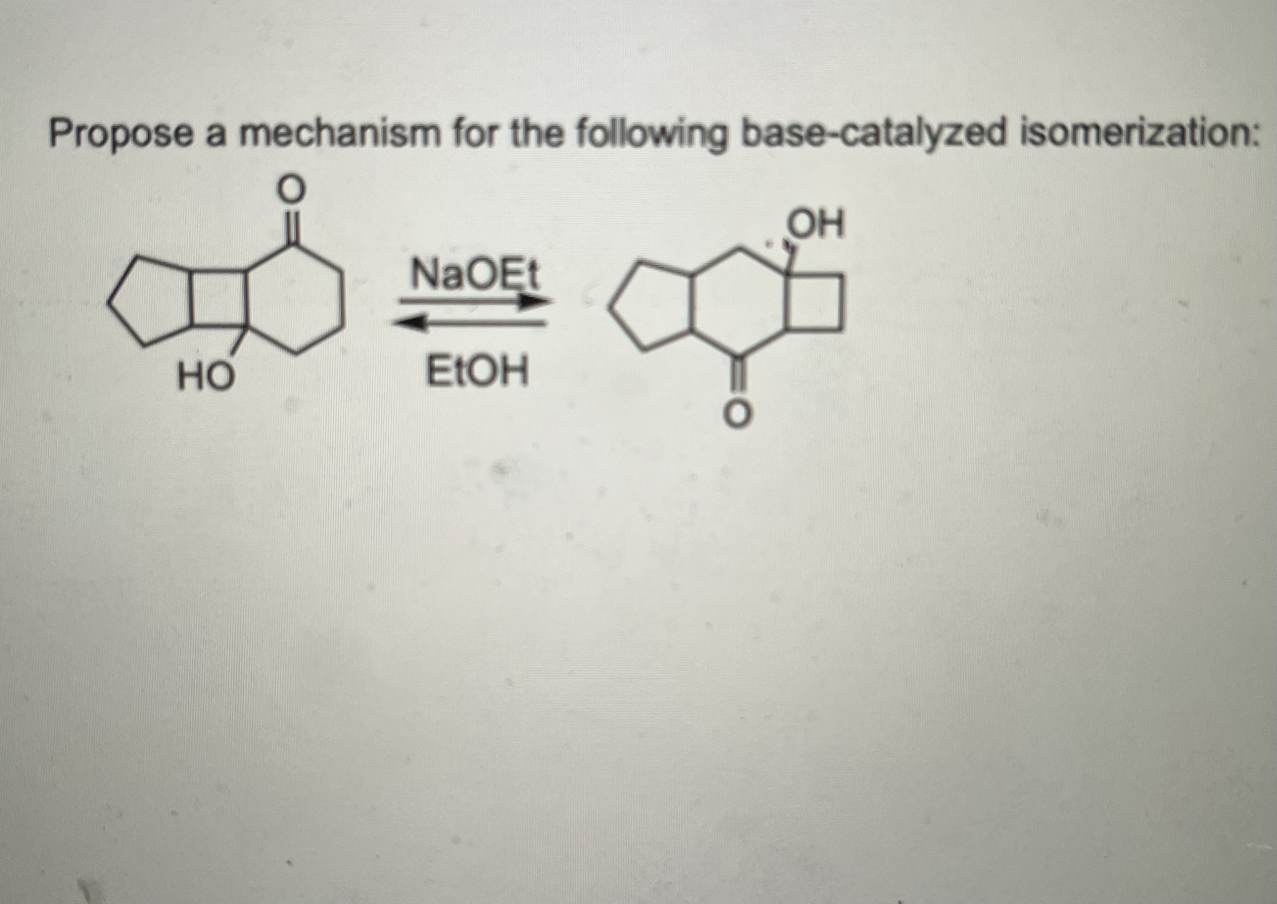 Solved Propose a mechanism for the following base-catalyzed | Chegg.com