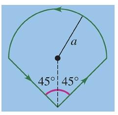 Solved Two line conductors are connected to a semi-circle | Chegg.com