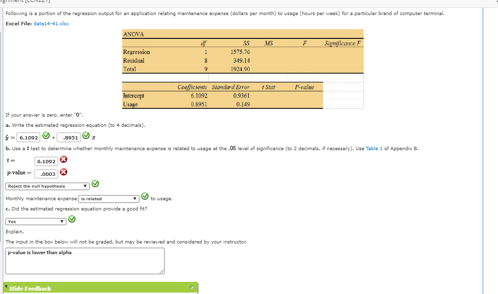 solved-following-is-a-portion-of-the-regression-output-for-chegg