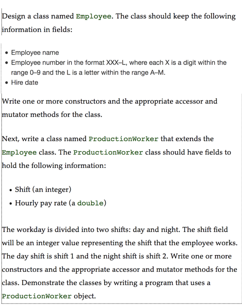 Solved Design a class named Employee. The class should keep | Chegg.com