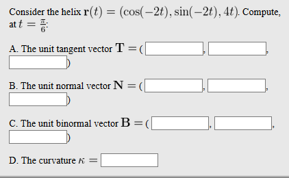 Solved Consider The Vector Function R T T Tº T Comp Chegg Com