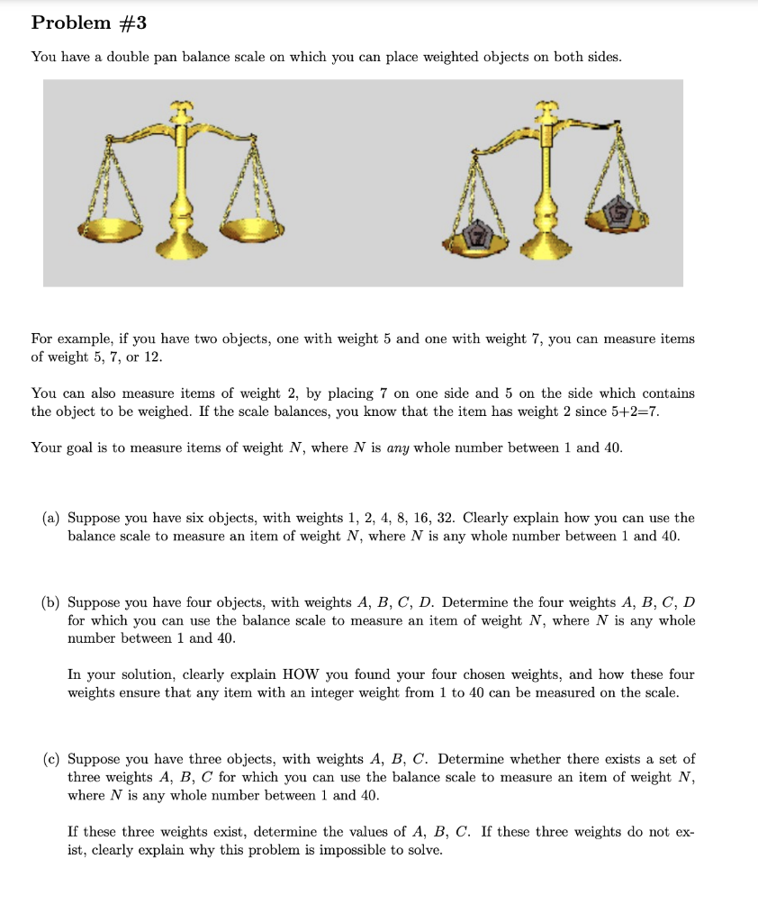 pan balance scale