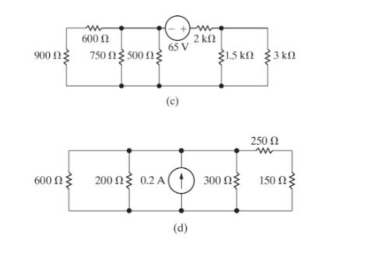 Solved For each of the circuits shown in Fig. P3.3口, a. find | Chegg.com