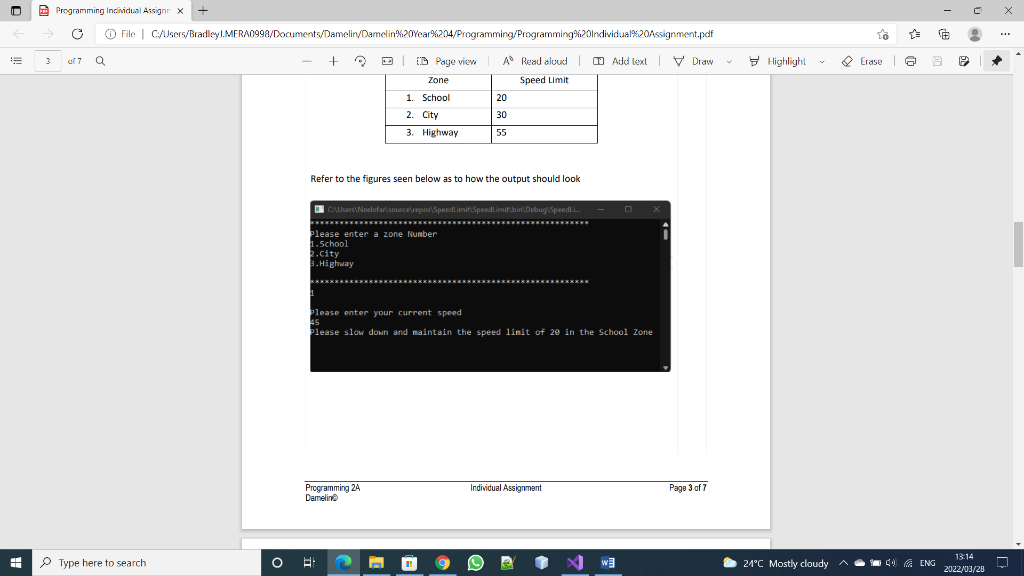 Solved Create an application that will request the user to | Chegg.com