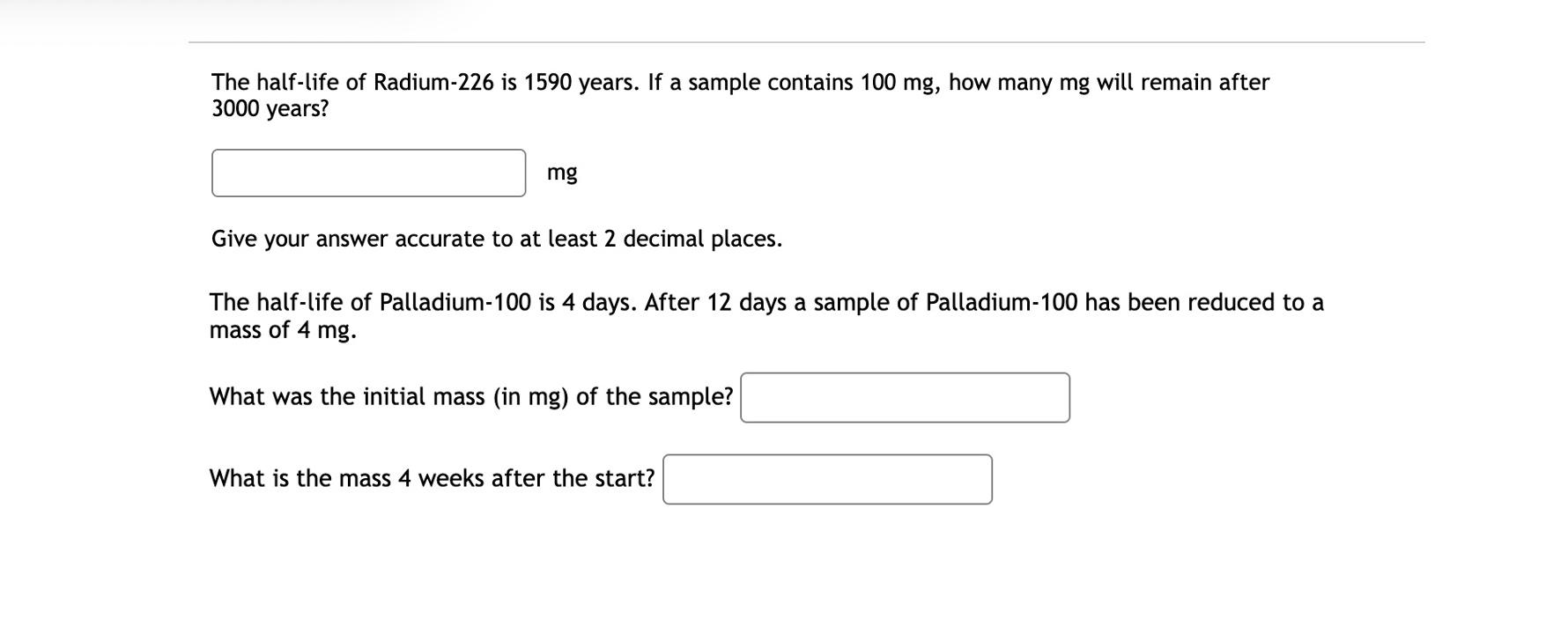 solved-the-half-life-of-radium-226-is-1590-years-if-a-chegg