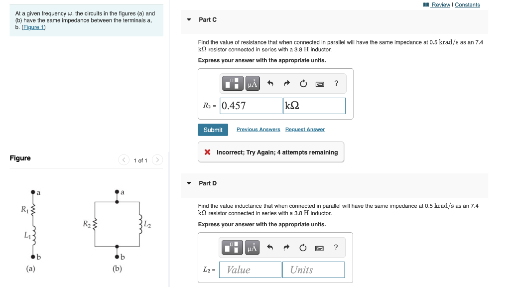 Solved A Review Constants Consider The Sinusoidal Voltage V | Chegg.com