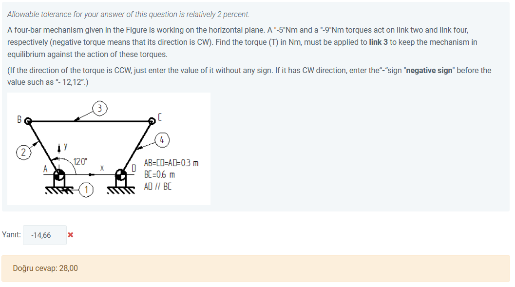 Solved Allowable tolerance for your answer of this question | Chegg.com