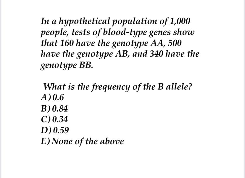 Solved In A Hypothetical Population Of 1 000 People Tests Chegg Com